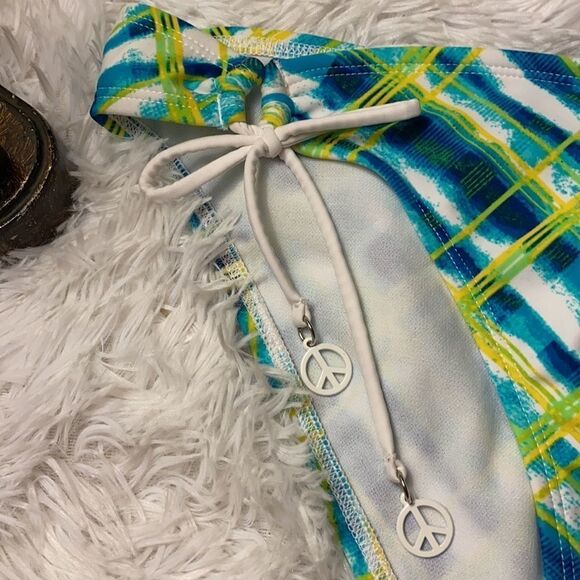 Hobie NWT XL Bikini Bottom With Peace Sign - Picture 3 of 7